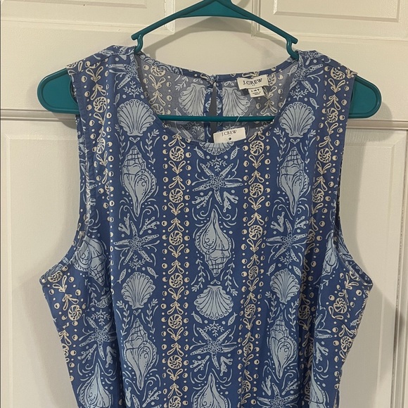 J. Crew shell print dress tall - Picture 9 of 11